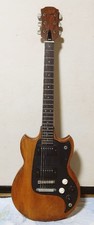 vintage electric guitar natural wood rare