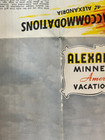 1939 ALEXANDRIA MINNESOTA Vintage PICTORIAL MAP Brochure Water Skiing — photo 7