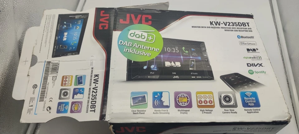 JVC KW-V 235 DBT 2-DIN-DAB BT AUTORADIO gebraucht mit Rahmen für Mazda CX-5 - Bild 3 von 4