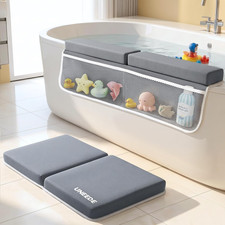 UNEEDE Baby Bath Kneeler  Elbow Pad Set, 1.5" Thick Memory Foam Bath Mat