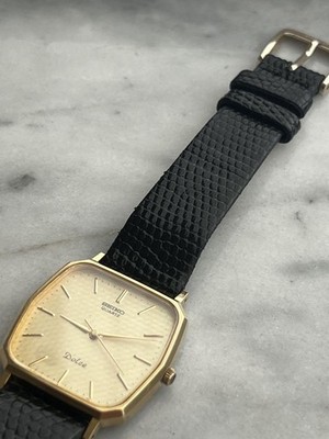 SEIKO Dolce Men's Square Quartz Watch Model 7731-5120 Battery