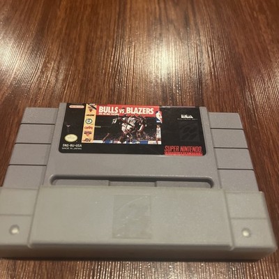 Bulls vs Blazers & The NBA Playoffs (Super Nintendo, 1992) Cartridge Only Tested