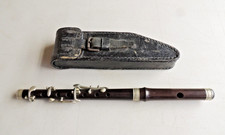 Antique 6 Key 6 Hole Wood Piccolo Nickel Keys