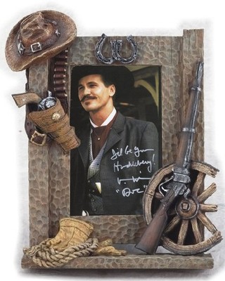 Tombstone Doc Holliday  3D Framed Art Old West Embossed Items Western Art