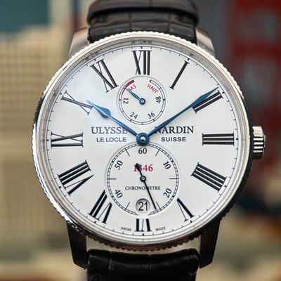 Ulysse Nardin Marine Torpilleur | FULL SET | 1183-310/40 | 42mm White Dial 2019
