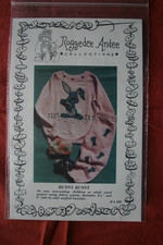 Patrón artesanal de pintura a mano Raggedee Andee HUNNY BUNNY para ropa infantil