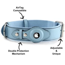 Tactical Airtag Dog Collar with Air Tag Holder Case - Heavy Duty Dog Collar f...