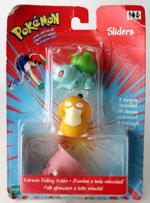 RARE 2000 POKEMON SLIDERS BULBASAUR PSYDUCK CLEFAIRY FIGURE HASBRO