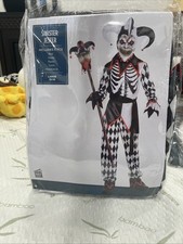 Sinister Jester Child Large Halloween Costume - Brand New