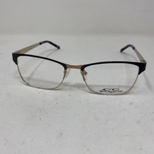 BOURGEOIS EYEWEAR CH2036 C81J 51/17-135 BLUE GOLD FLEX HINGE EYEGLASSES MT83