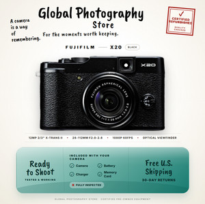 FUJIFILM X20 本体 付属品セット FUJIFILM X20 本体 付属品セット 富士フイルム FUJIFILM X20の外観を