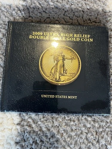 2009 Ultra High Relief Double Eagle Gold Coin Book Only Sealed New- No Coin