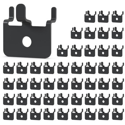 50PC Black Pegboard Picture Hangers for 1/8 & 1/4 Inch Boards