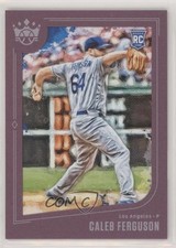 2019 Panini Diamond Kings Short Print Plum Framed Caleb Ferguson #131 ov4