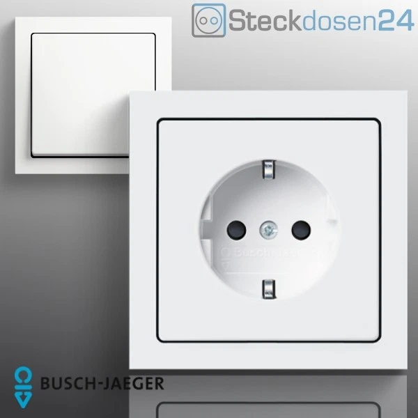 BUSCH-JAEGER Busch Jaeger Future Linear Schalter Steckdosen Rahmen Studioweiß Busch Jäger