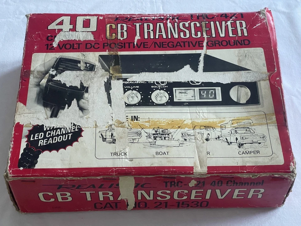 Radio transceptor móvil realista TRC-421 40 canales de colección años 70 sin probar Foto 2 de 4