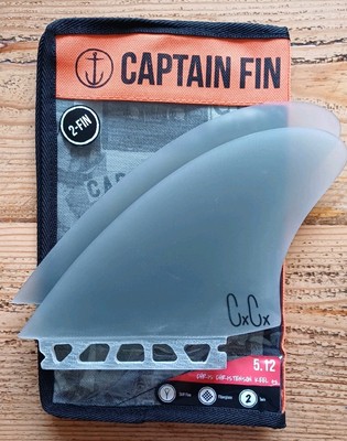 Chris Christenson Keel 5,12'' Es Captain Fin Co Twin Fins Surfboard Long Fish 
