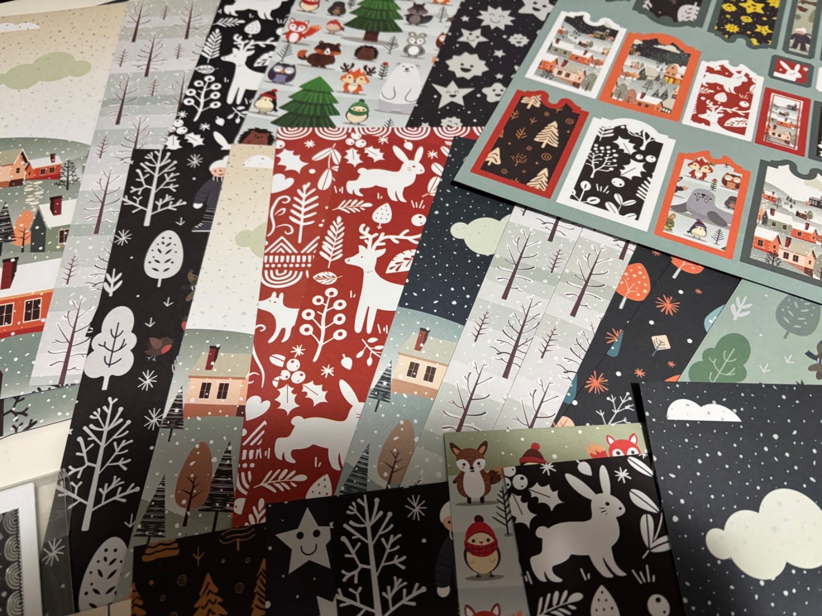 Festive Fayre Winter theme Card and Scrapbooking kit