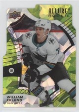 2021-22 Upper Deck Allure Rookies Green Rainbow Die-Cut 3/99 William Eklund 1da6