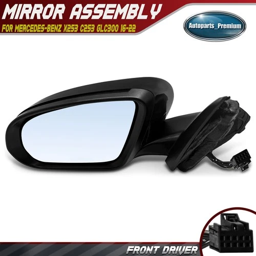 Left Power Mirror with Heated & Signal Light for Mercedes-Benz X253 C253 GLC300