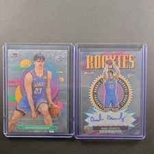 Topps Finest 2025-26 Brooks Barnhizer Rookie Autograph Lot Thunder 2 Cards