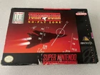 Snes Super Nintendo Turn and Burn : No-Fly Zone game in Box ( low shipping