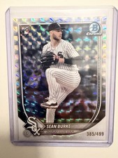 2025 Bowman Chrome RC Sean Burke White Sox Geometric /499