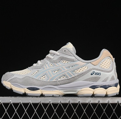 ASICS Gel-NYC Ivory Mid Grey Cream White Light Steel Blue 1203A372-600
