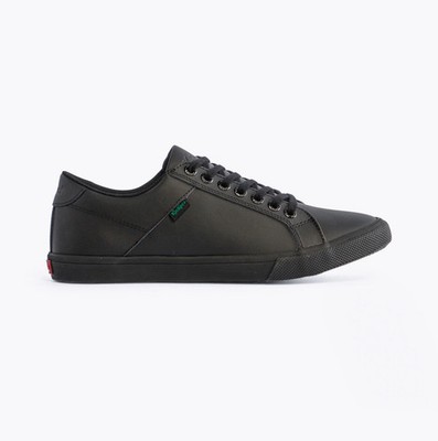 Kickers Kody LO Unisex Kinder Leder Schnürschuhe Atmungsaktiv Schulschuhe