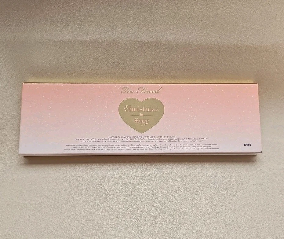 Too Faced Christmas in Rome Blush Palette Limited Edition NWOB (B91) - Image 2 of 4