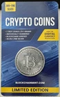 Bitcoin Crypto 1 oz Silver Round .999,  BlockchainMint Limited Edition, Rearden