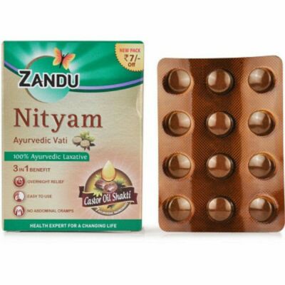 Zandu Nityam Tablet (120 tab), Deals with Constipation, Useful in Gas, Acidity