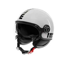 Casco MomoDesign FGTR EVO E2206 QUARZ WHITE/BLACK LUCIDO Tg L