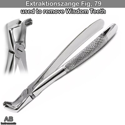 Zahnchirurgie Zahnextraktionszange Fig, 79 Weisheitszähne Molaren Extraktion CE