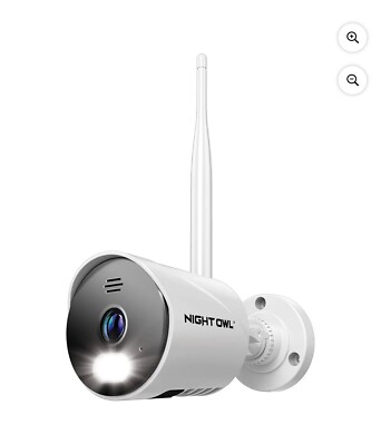 Night Owl 1080p Wi-Fi HD IP Spotlight Cam - 2-Way Audio -WHITE - WNP2LBU - NEW!