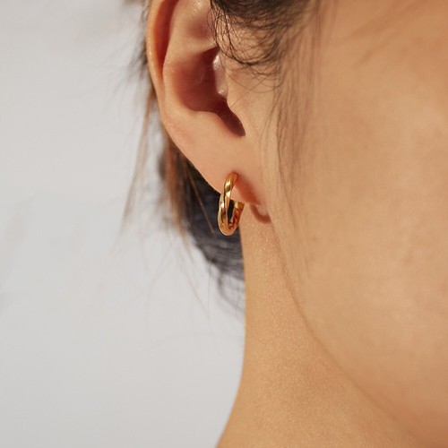 Creole Twisted Stainless Steel Women's Men's Earrings Creole Unisex - Picture 3 of 8