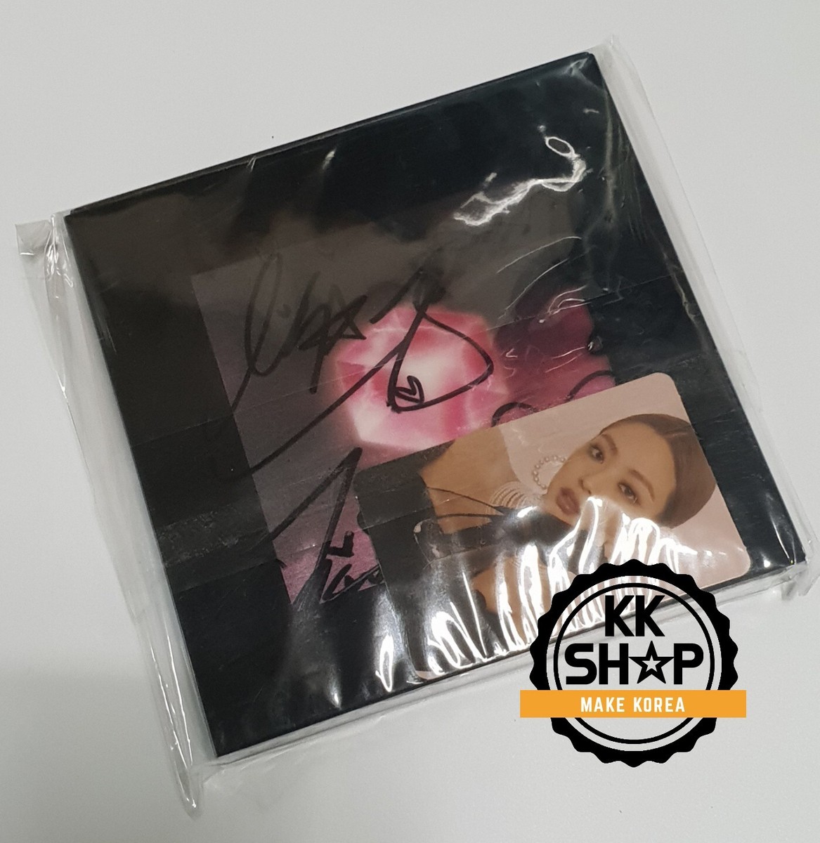 BLACK PINK BLACKPINK PROMO album Autographed Signed + PHOTO CARD