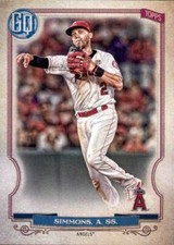 2020 Topps Gypsy Queen Base #109 Andrelton Simmons Los Angeles Angels