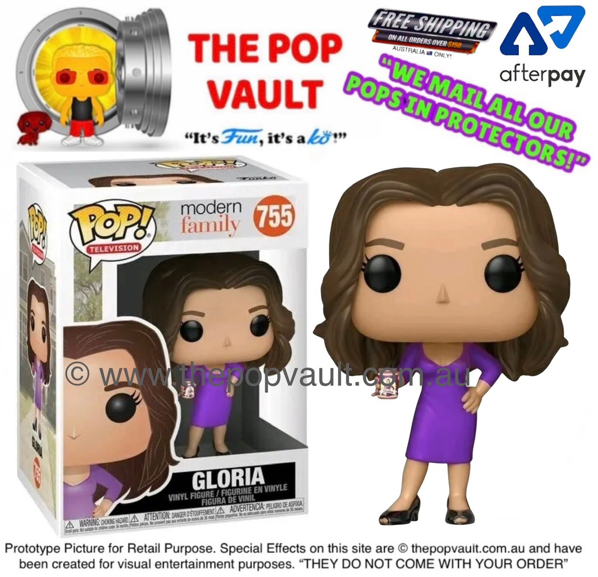 FUNKO POP VINYL TELEVISION MODERN FAMILY #755 GLORIA BNIB