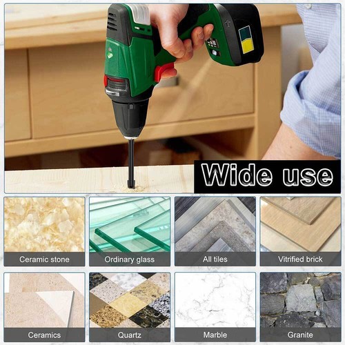 Diamond Drill Bit Set 3-12mm Wall Stone Concrete Brick Masonary Drills Bits 12PC - Picture 6 of 10