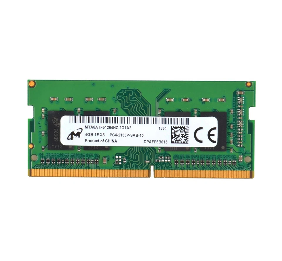 Micron 4x 4GB 1RX8 DDR4-2133P PC4-17000 1.2V CL15 SO-DIMM Laptop Memory RAM - Image 2 of 4