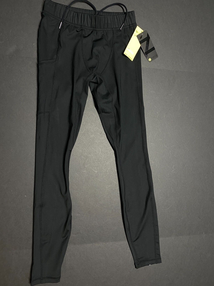 Zella Mens Compression Base Layer Gym Pants Black Small NWT