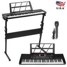 61Key Kid Electronic Keyboard Piano Set Music Keyboard w/ Adjustable Stand