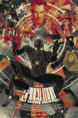 スパイダーマン スパイダーバース ポスター MONDO BNG シルク