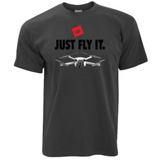 DJI Mini 3 'JUST FLY IT' T-Shirt, DJI MAVIC, Mini 2 Drone Unofficial *LOOK NEW*