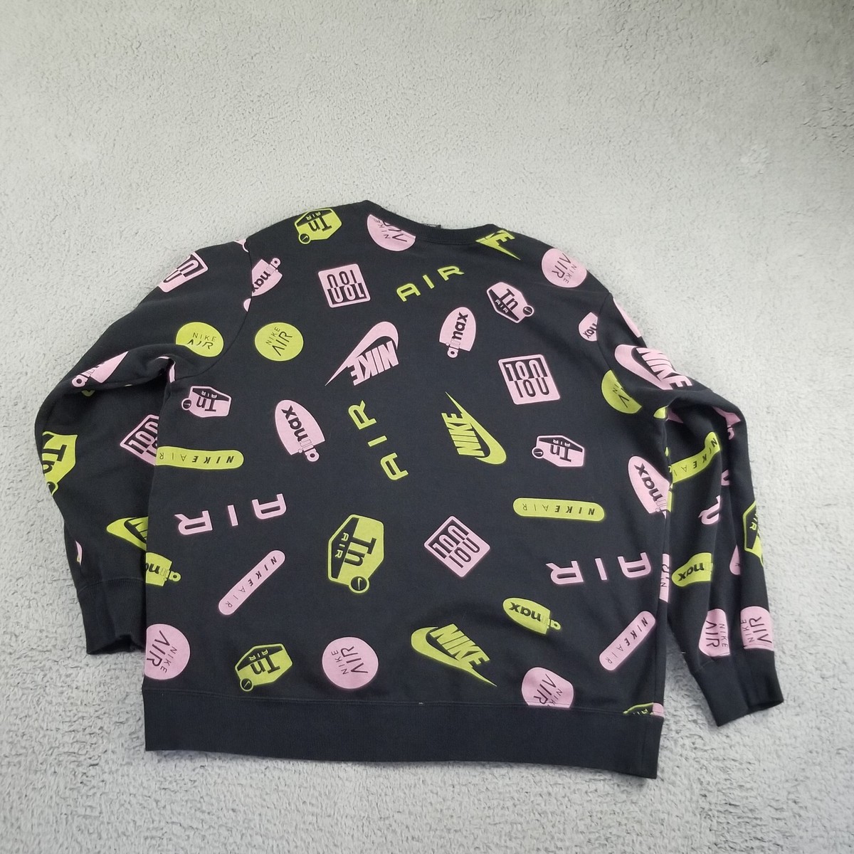 Nike Air Max AOP All Over Print Crewneck Woman Large