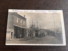 RPPC Etna Mills California Street Scene Main Street 1912 Siskiyou County