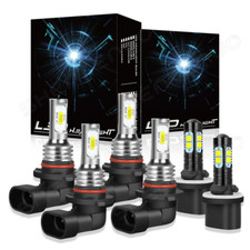 For GMC Yukon XL 1500 2500 2000-2006 LED Headlight High/Low Fog Light Bulbs Kit