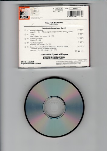 Berlioz Symphonie Fantastique, The London Classical Players, Roger Norrington - Picture 2 of 2