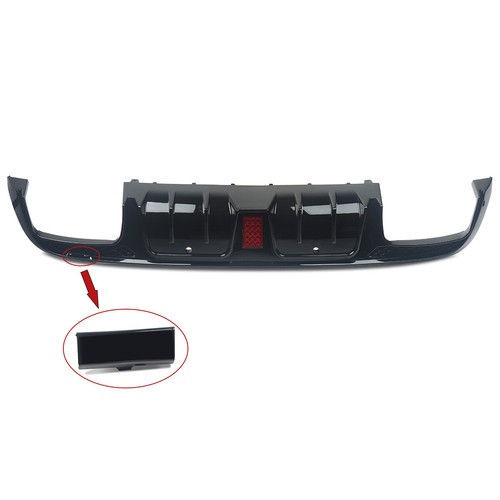 Diffusore posteriore + terminali di scarico per Mercedes Benz W205 S205 C43 C63 nero lucido - Foto 4 di 14